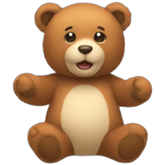 ours en peluche emoji