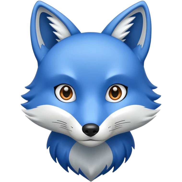 Blue fox emoji