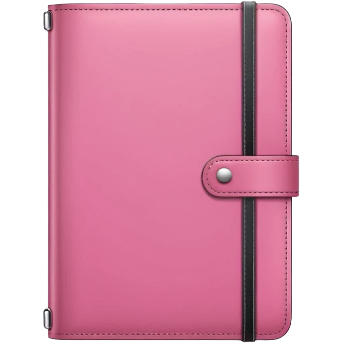 girly pink notebook planer not childish emoji