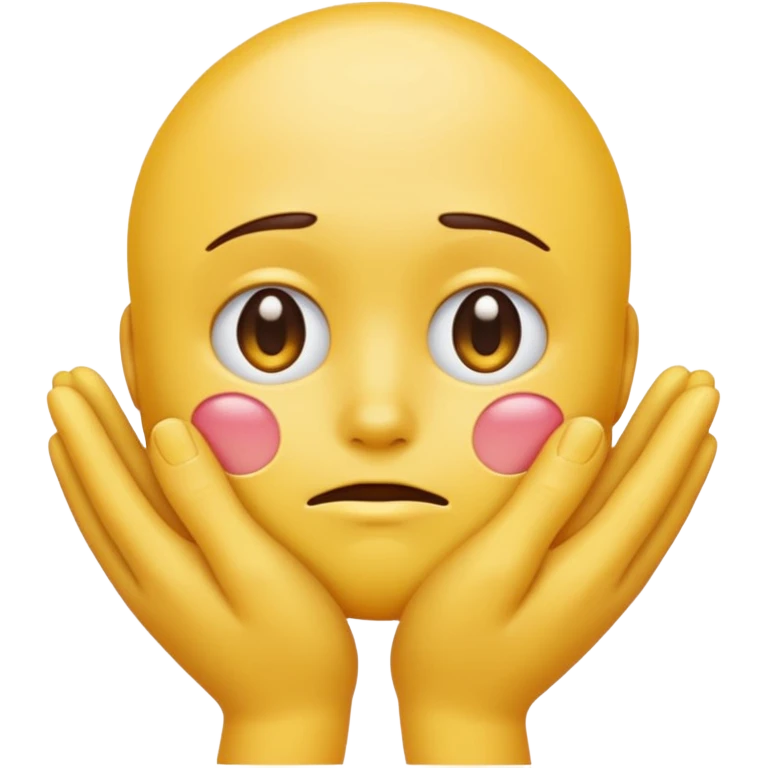 hands caressing super looking sad emojis face emoji