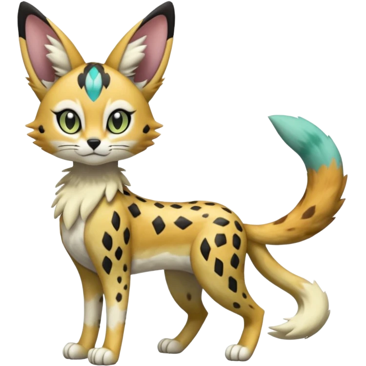 Meloetta-Vernid-Trico-Sergal-Serval-Pokémon-Fakémon-creature emoji