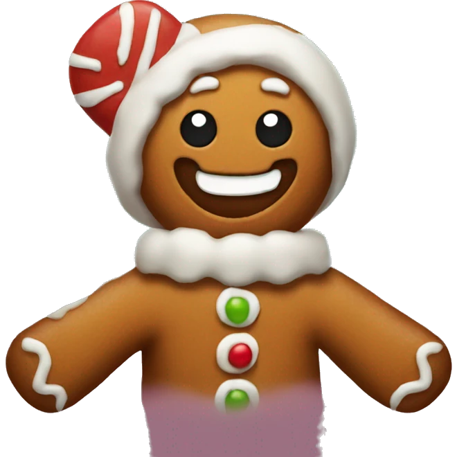 gingerbread man  emoji