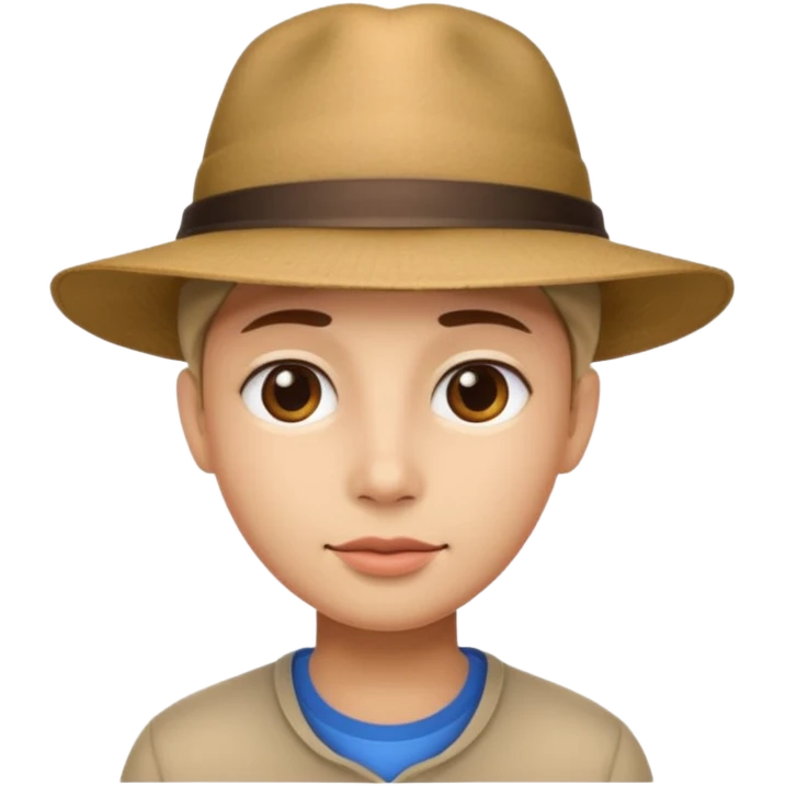 put a hat on this face! emoji