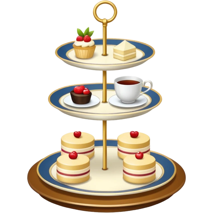 afternoon tea stand emoji