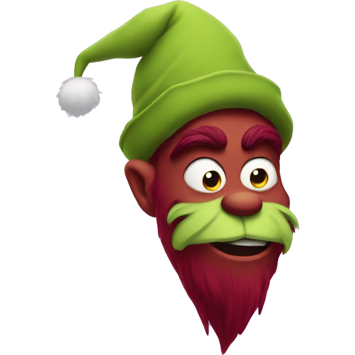 maroon grinch emoji