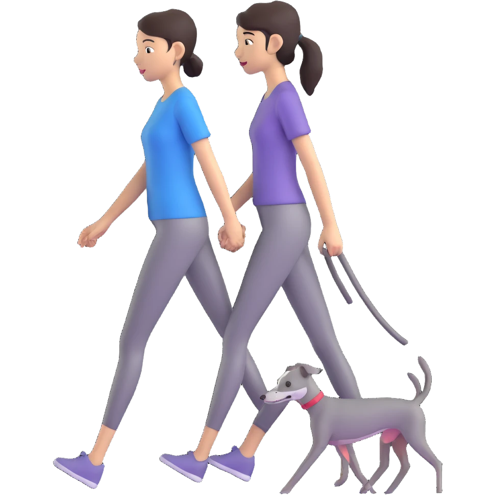 Beautiful Asian girl walking a solid grey Italian greyhound with absolutely no white markings, completely grey dog emoji