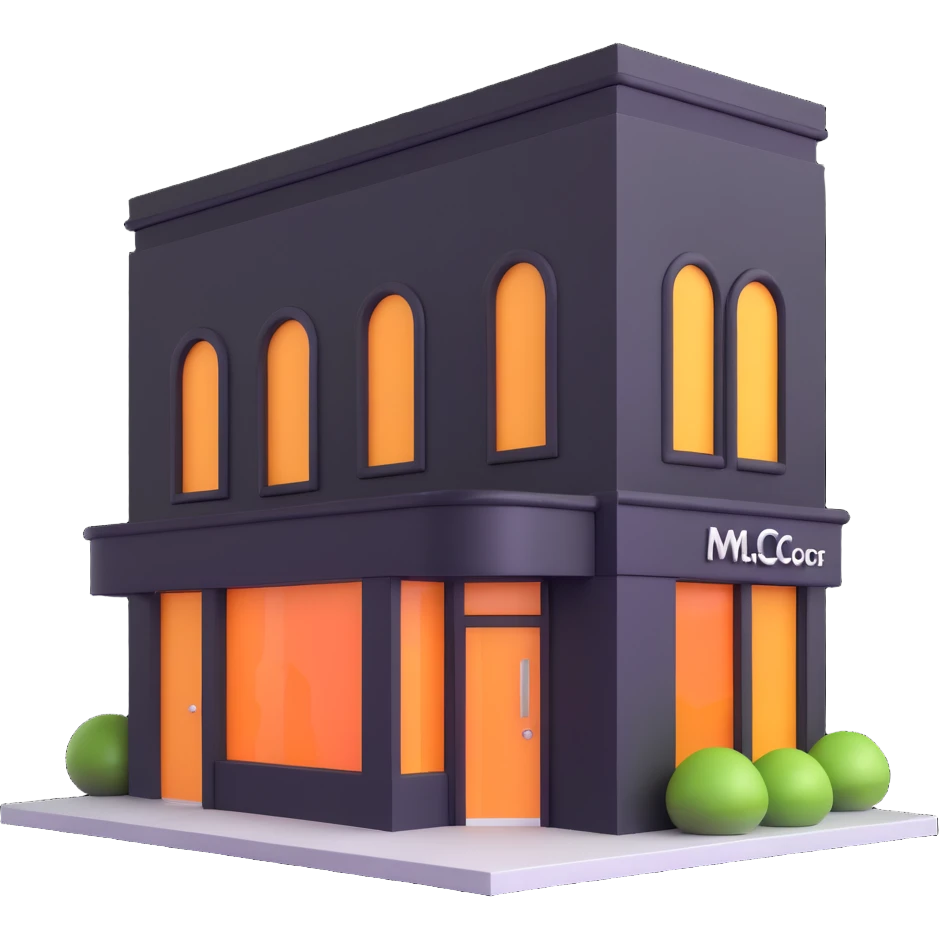 partly pink stylish beauty salon building emoji