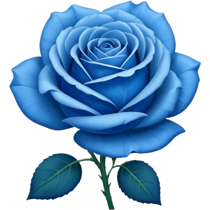 Rose bleu emoji