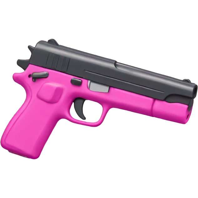 Pink gun emoji
