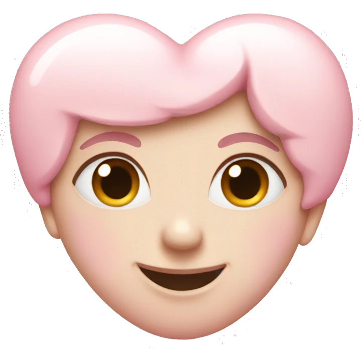 pastel pink heart emoji