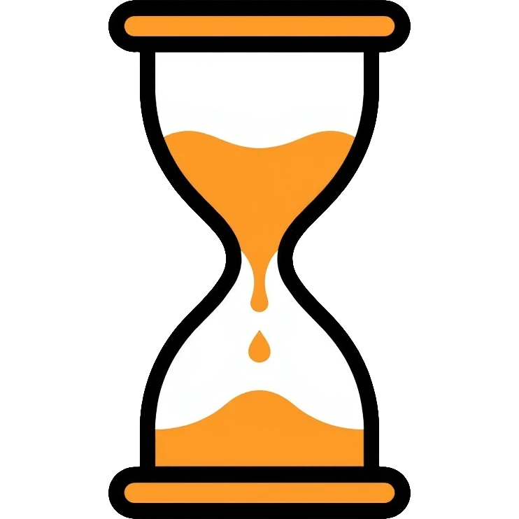 hourglass with flowing sand emoji