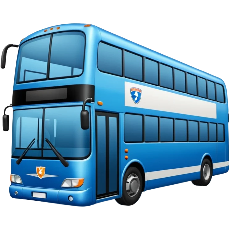 autobus para equipo azul  emoji