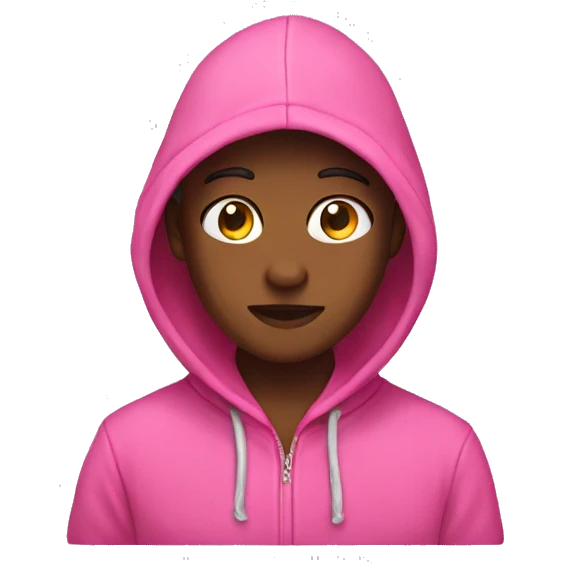 Pink hoodie no person  emoji