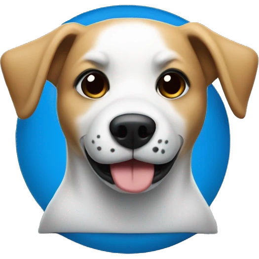 Dog sitting on 2024 Kia seltos blue emoji