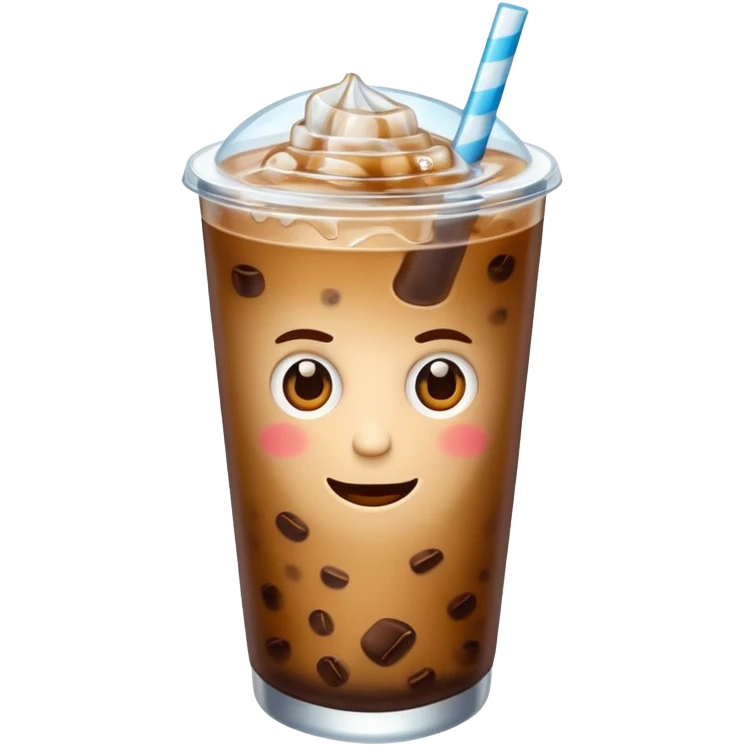 Iced coffee for summer emoji
