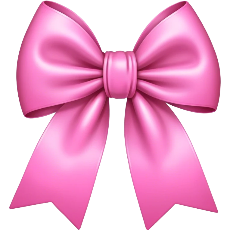 Pink bow emoji