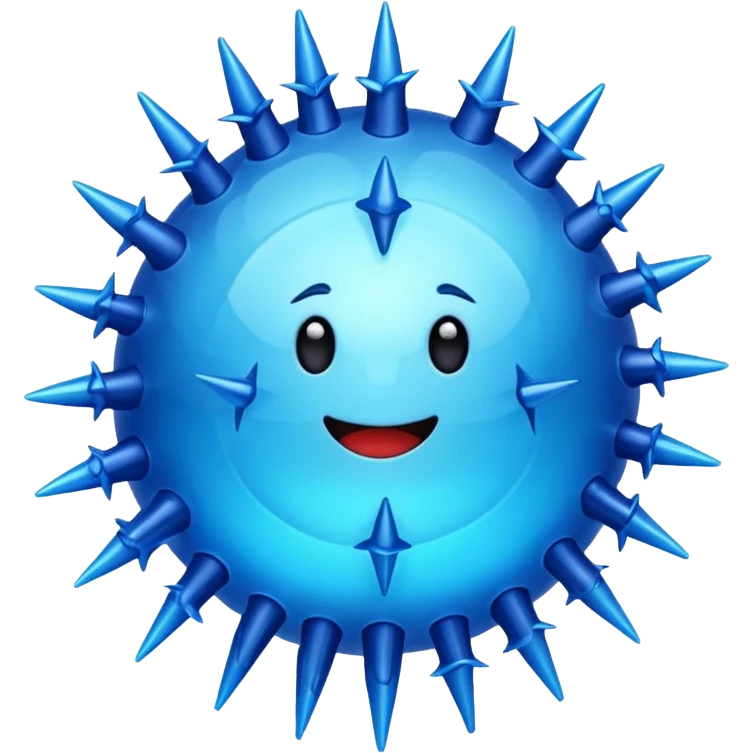  virus with many spike emoji