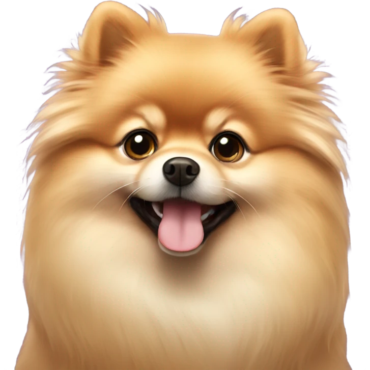 pomeranian in love emoji
