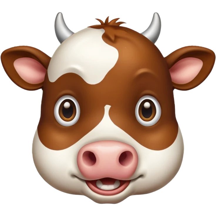 surprised cow, happy surprise, smiling emoji