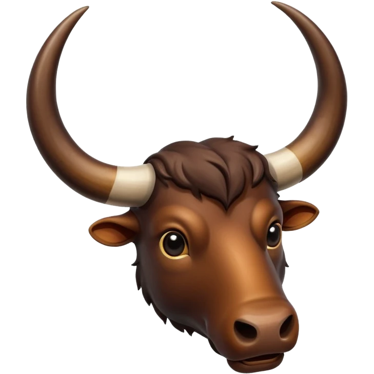 Buffalo horns. No face. emoji