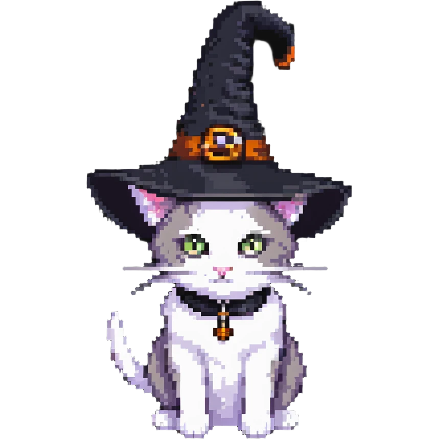 Witch cat emoji