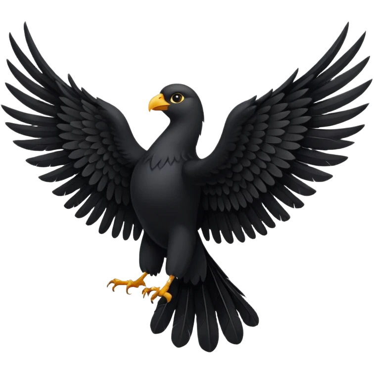 only black wings, no birds emoji