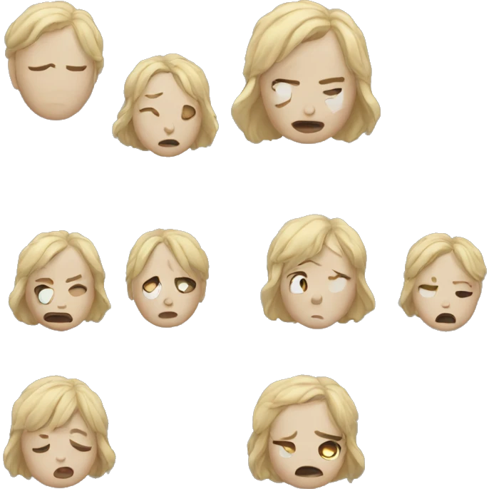 Triste y sonrreir emoji