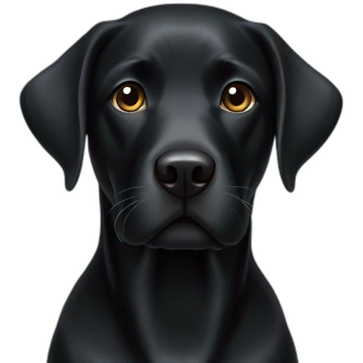 Black Labrador emoji