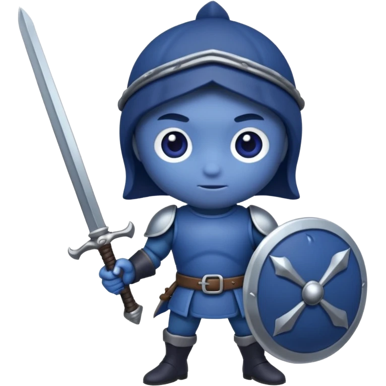 Blueberry with sword emoji