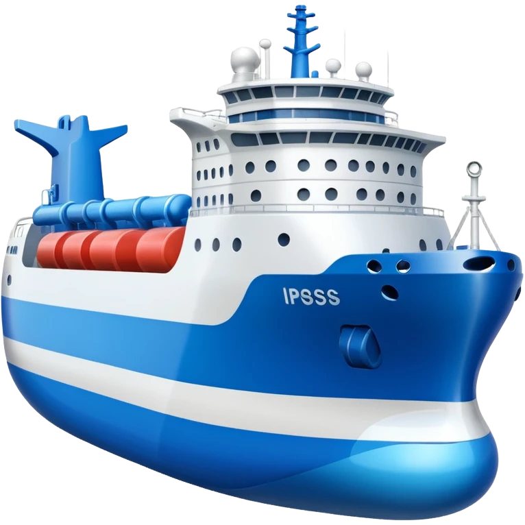 create an ultra realistic liquefied gas ship emoji