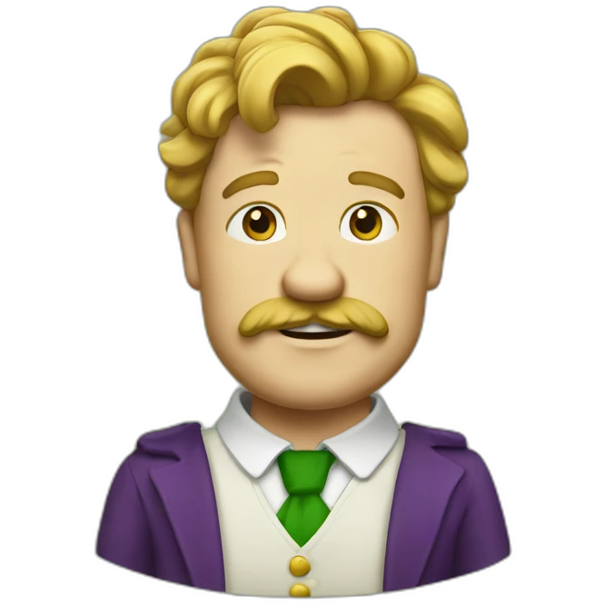 Irish themed barney emoji