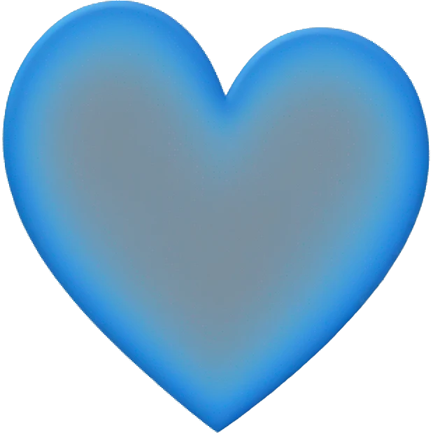 Blue heart emoji