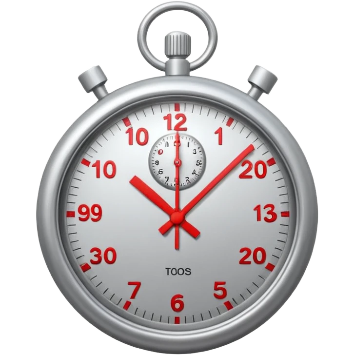 timer stop clock analog 3d emoji