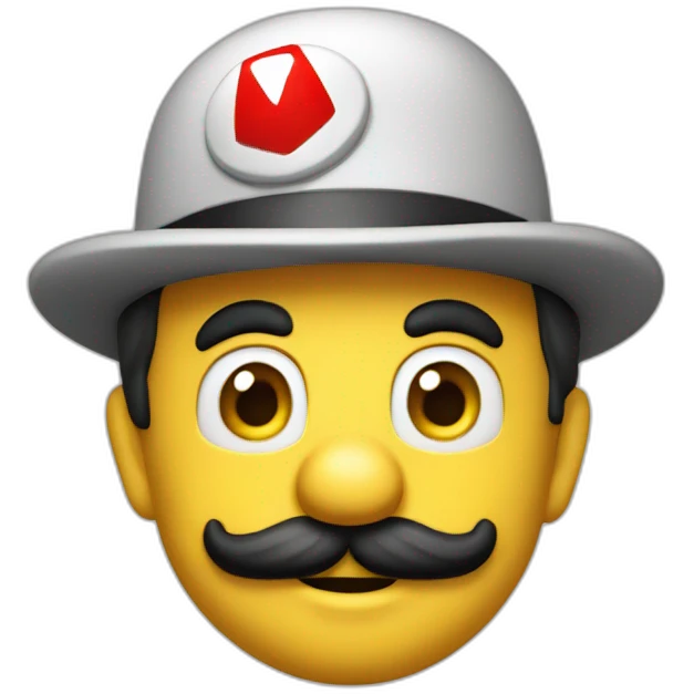 Mario Charlie Chaplin emoji