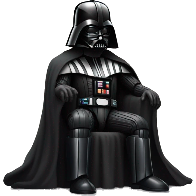 darth vader sitting on mufassa emoji