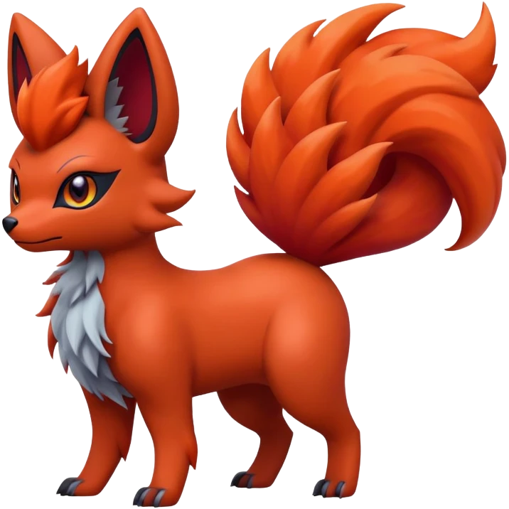 Zoroark-Vulpix-Fakémon-hybrid-creature (full body)  emoji