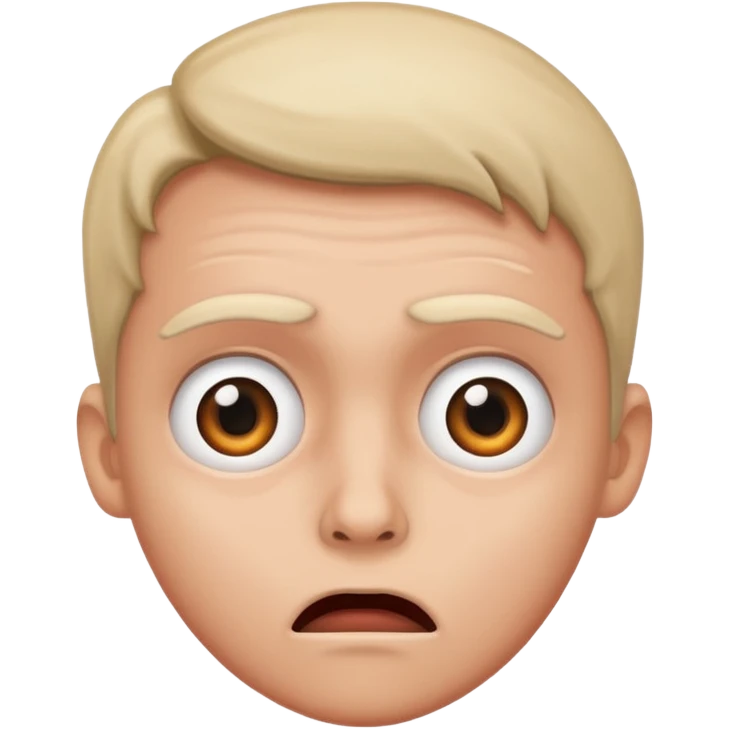 Scared of a penis emoji