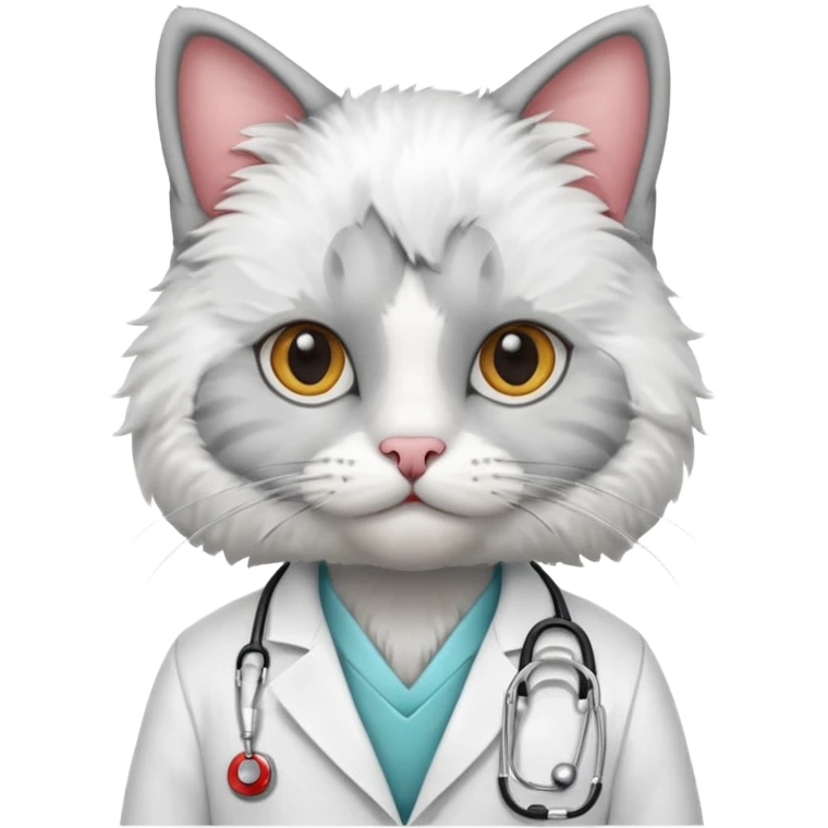 cat doctor emoji