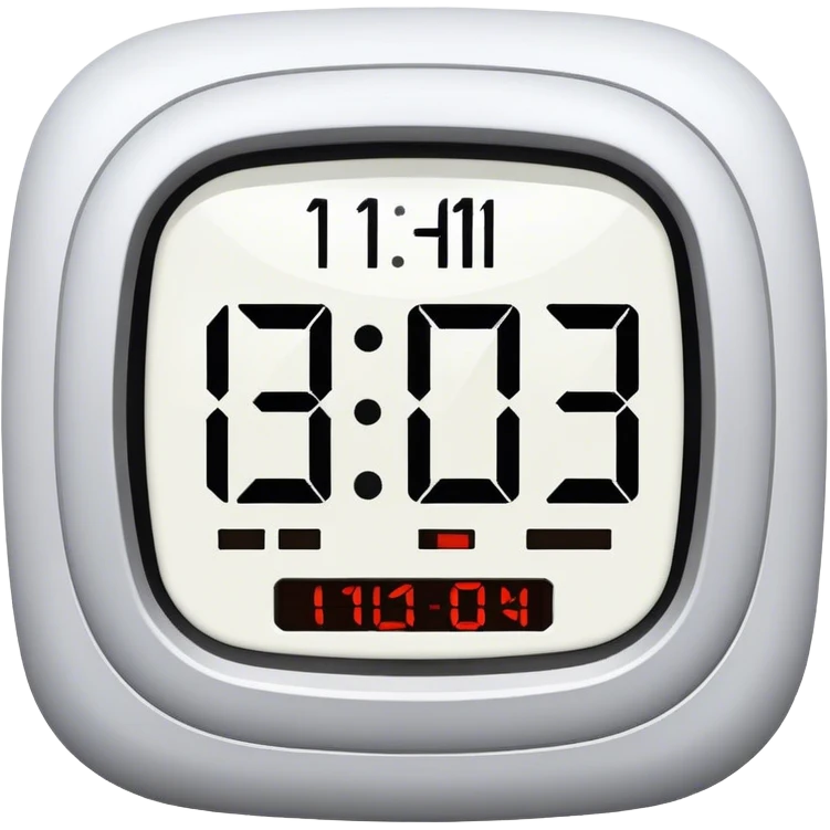 A Digital clock displaying the numbers 11:11 emoji