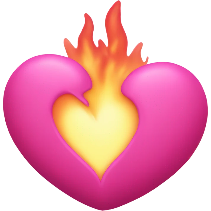 Pink hearth  emoji