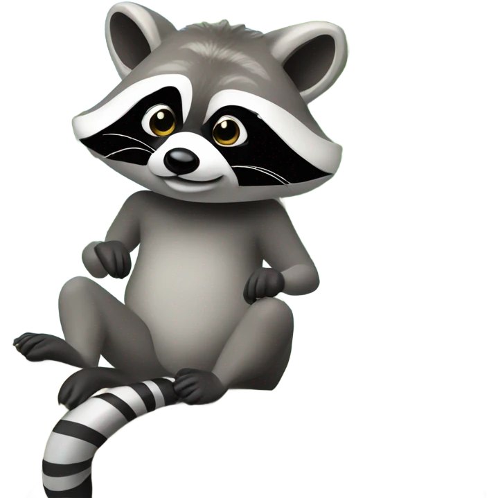 Florida Palm tree raccoon emoji