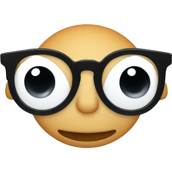 glasses face emoji