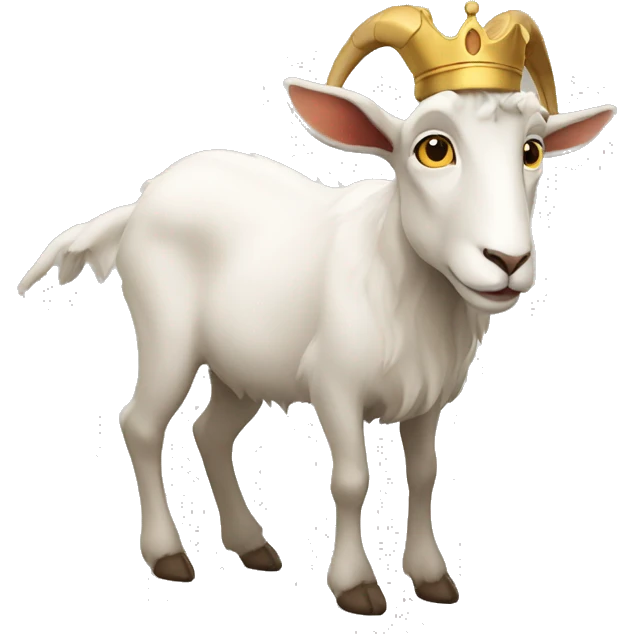 A king goat emoji