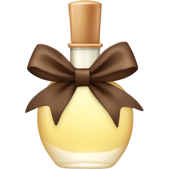 vanilla perfume with a brown bow emoji