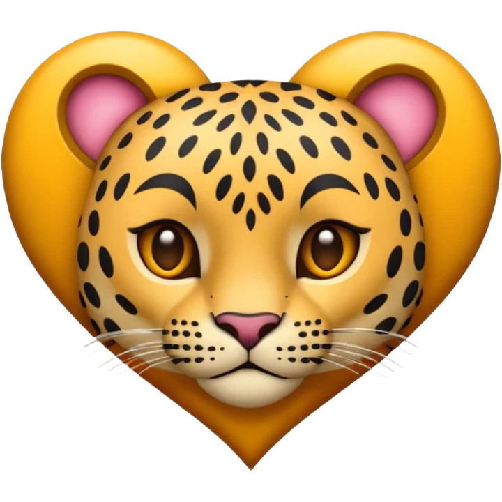 Emoji corazón leopardo emoji