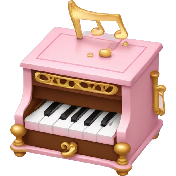 Light pink music box emoji