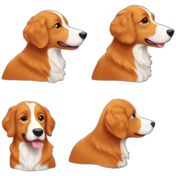 amos the red duck tolling retriever emoji