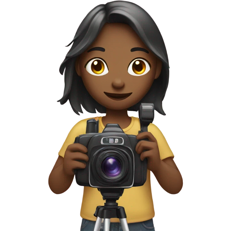 Girl with video camera  emoji