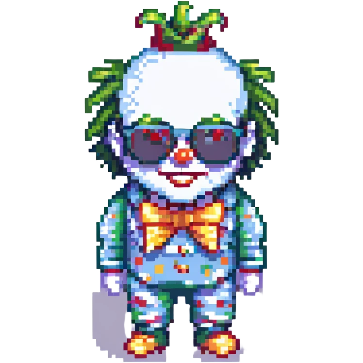 clown with sunglasses emoji