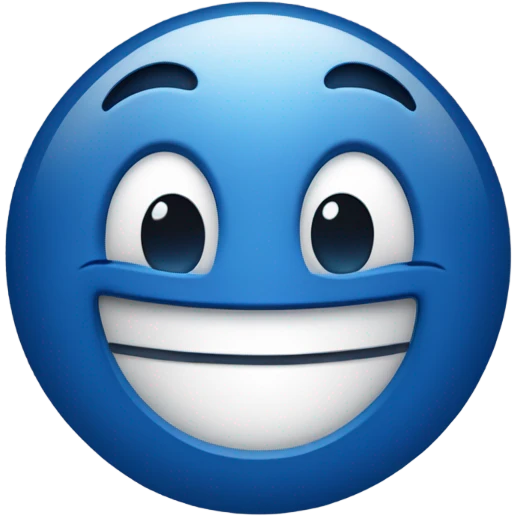 dark blue emoji smile emoji